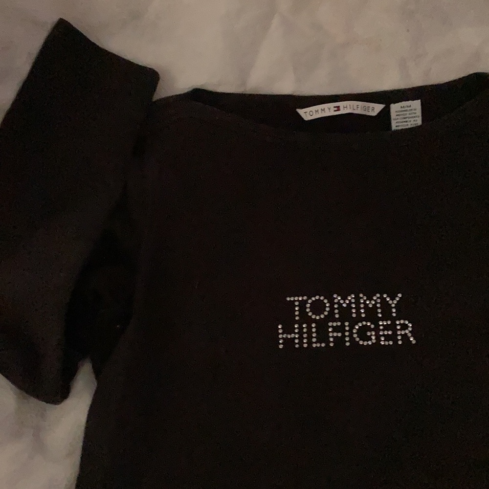 Tommy Hilfiger Long Sleeve Black Top